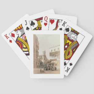Bazar der Kupferschmiede, Kairo, aus "Ägypten und Spielkarten