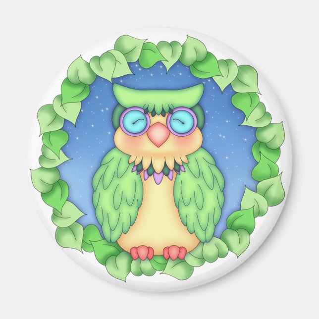BaZooples "oliver" Owl Magnet (Vorne)