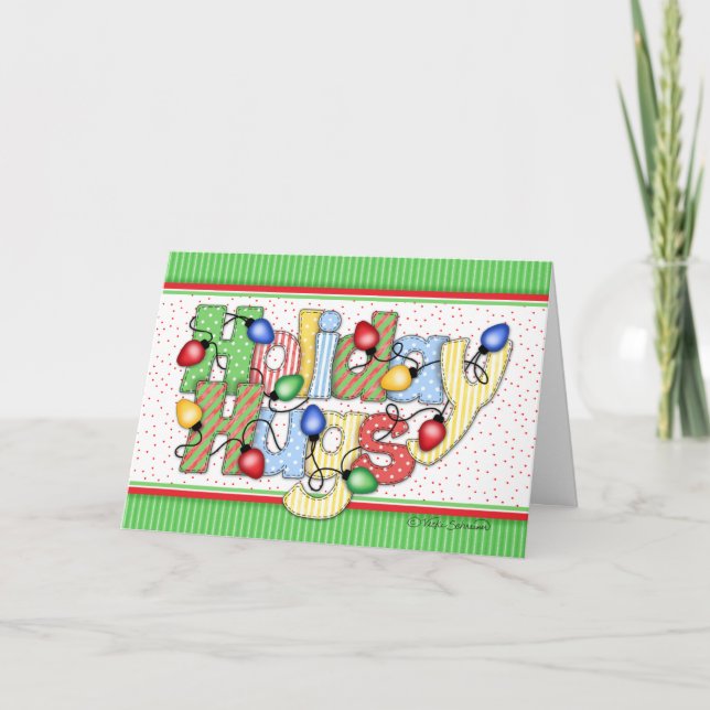 BaZooples "vacances étreint" la carte de Noël (Devant)