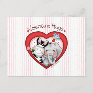BaZooples "Valentine étreint" la carte postale