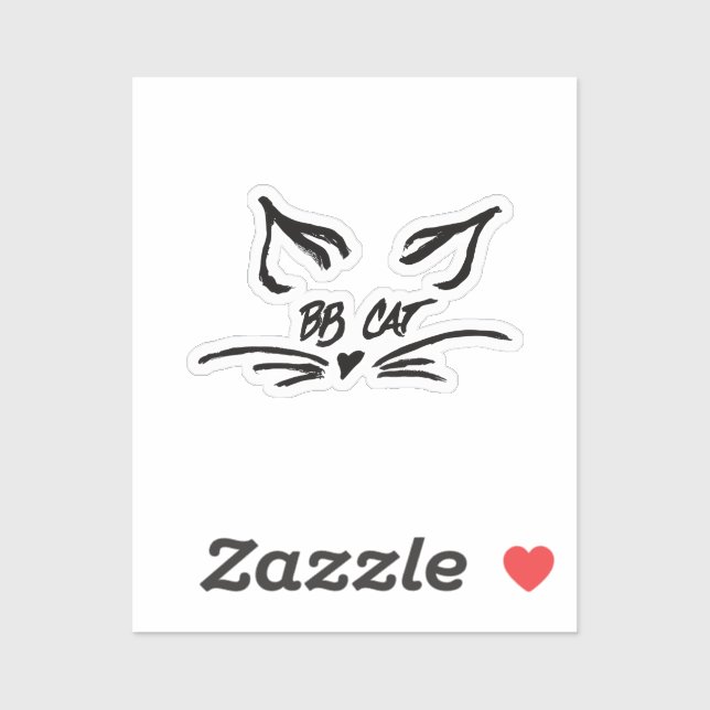 BB Cat Signature Aufkleber (Blatt)
