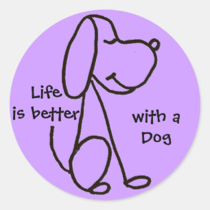 BB- La vie est meilleure avec les Stickers Chien