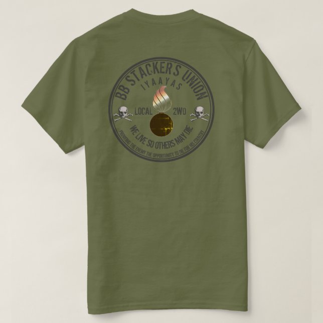 BB Stacker Gewerkschaft 2W0 T - Shirt (Design Rückseite)