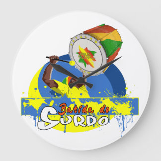 BBaC Shirt Surdo Special K Samba Batucada Brasil Große Wanduhr