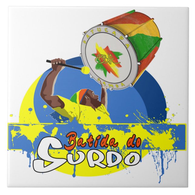 BBaC Stuff Surdo Special K Samba Batucada Brasil Fliese (Vorderseite)