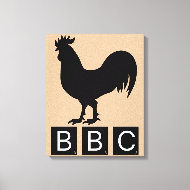BBC - Big Black Cockerel Leinwanddruck (Vorderseite)