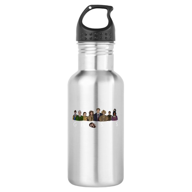 bbc Geister für Shirt Edelstahlflasche (Vorderseite)