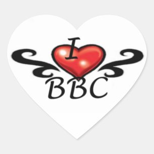 BBC Herz-Aufkleber
