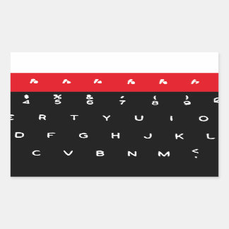 BBC Micro-Tastatur-Tasten Rechteckiger Aufkleber