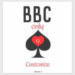 BBC Nur Blade Spade signieren Thunder_Cove Aufkleber