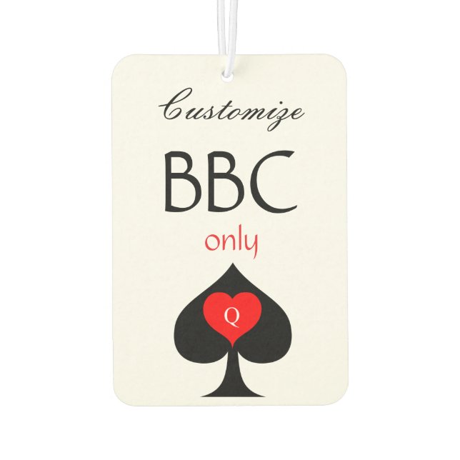 BBC Nur Blade Spade signieren Thunder_Cove Autolufterfrischer (Rückseite)