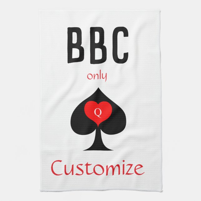 BBC Nur Blade Spade signieren Thunder_Cove Geschirrtuch (Vertikal)
