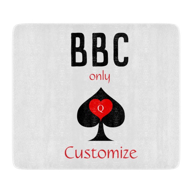 BBC Nur Blade Spade signieren Thunder_Cove Schneidebrett (Vorderseite)