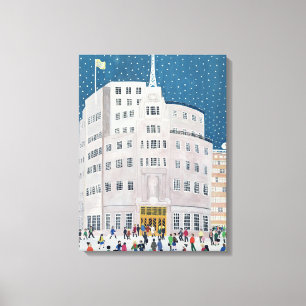 BBCs Sendungs-Haus Leinwanddruck