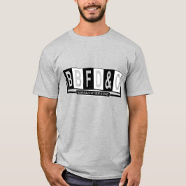 "BBFDnC" Schwarz, in weißem T - Shirt