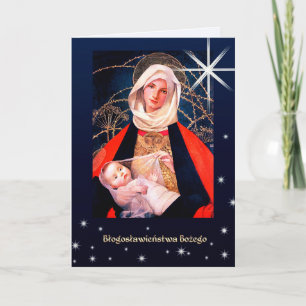 Bbłogosławieństwa Bożego. Carte de Noël en polonai