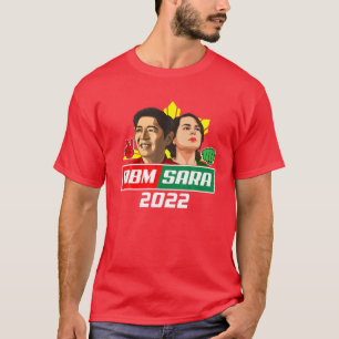 BBM Sara 2022 Präsident Bong Marcos Red Duterte i T-Shirt