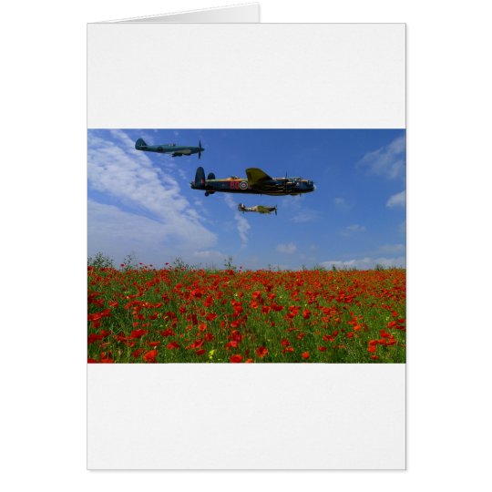 BBMF und Mohnblumen Karte