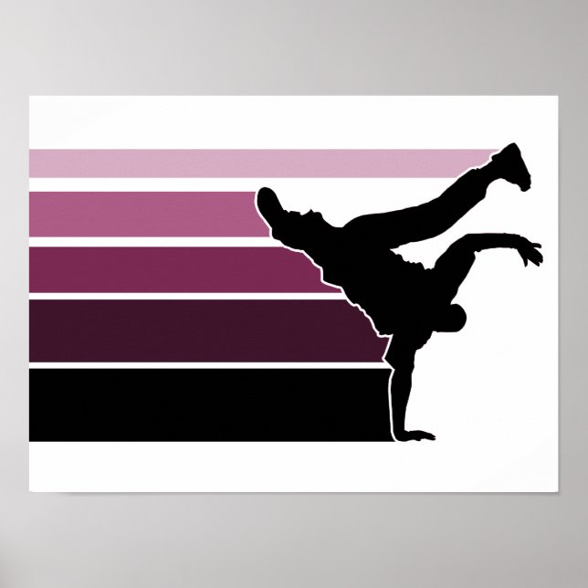 BBOY Gradienten prpl blass poster (Vorne)