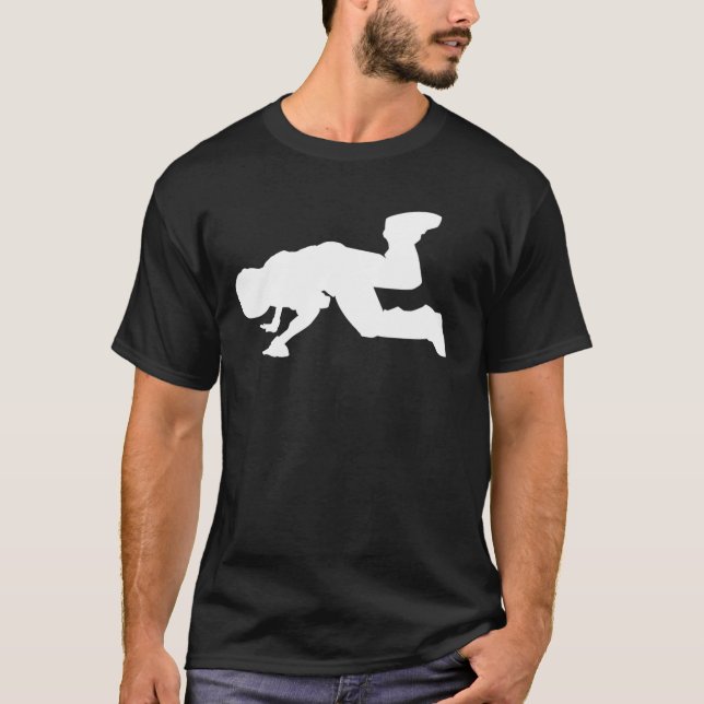 BBOY Pose 2 weiß T-Shirt (Vorderseite)