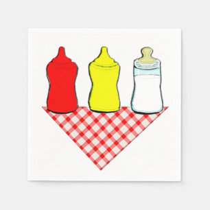 BBQ-Baby-Shower-Servietten Serviette