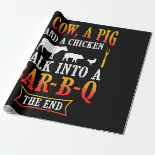 BBQ Barbecue Grillen Joke Gift Grill Master Koch Geschenkpapier