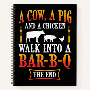 BBQ Barbecue Grillen Joke Gift Grill Master Koch Notizbuch