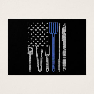 BBQ BBQ Grill Pork With USA Flag Cuisine Chef