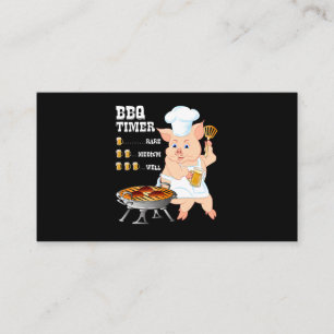 BBQ BBQ Timer Schwein Grill Barbecue Bierliebhab Treuekarte