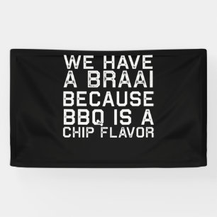 BBQ Braai Lustiges Südafrika Familien-BBQ-Gesche Banner