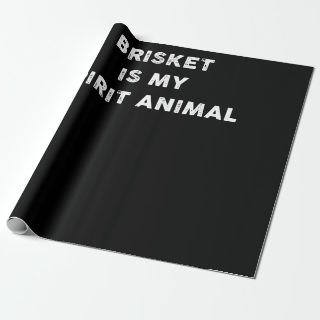 BBQ | Brisket ist mein Spirit Animal GRILLEN Gesch Geschenkpapier (Ungerollt)