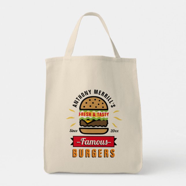 BBQ Burger Sac fourre-tout personnalisé (Dos)