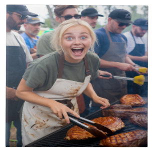 BBQ-Cook-Off-Foto anpassen Fliese