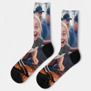 BBQ-Cook-Off-Foto anpassen Socken