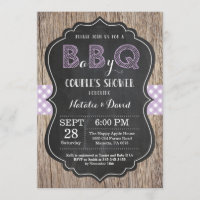 BBQ Couples Douche Invitation bébé Q Jardin fille