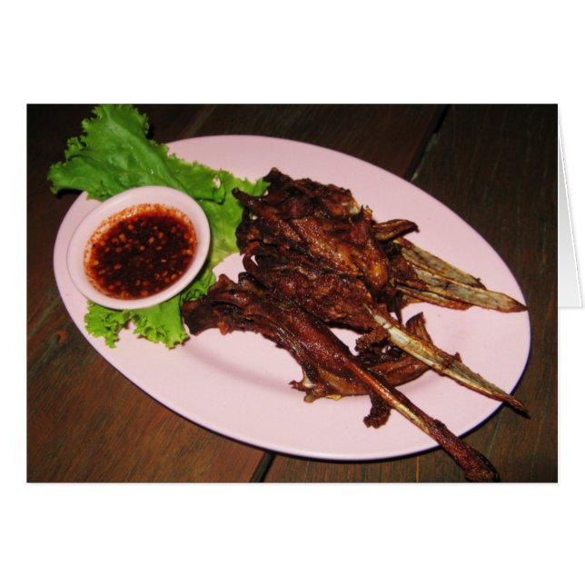 BBQ Duck Beaks ... Carte alimentaire thaïe asiatiq (Devant horizontal)