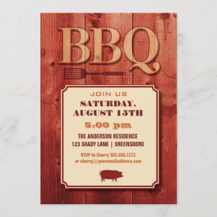 BBQ-Einladung Einladung