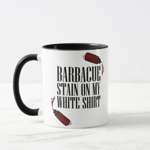 BBQ-Fleck auf meinem Weißen Tasse