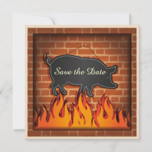 BBQ-Gartenparty Schweinchen-Essen ! Save The Date