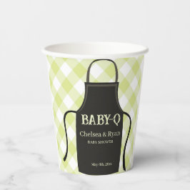 Bbq Gingham Babyparty Pappbecher