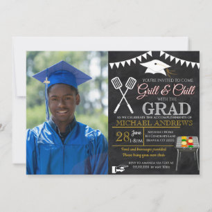 BBQ Graduation Invitation