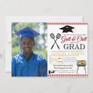 BBQ Graduation Invitation