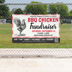 BBQ Grill De Poulet Sortie Bannière