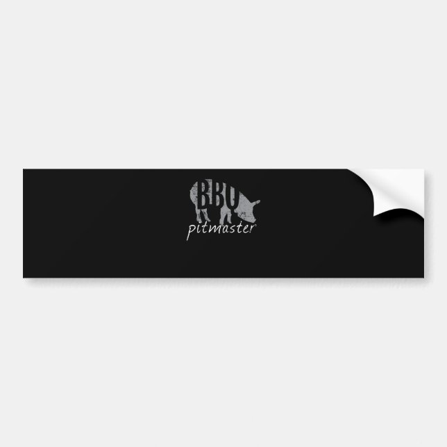 BBQ | GRILLEN Pitmaster Pig Grill Fans Day Autoaufkleber (Vorne)