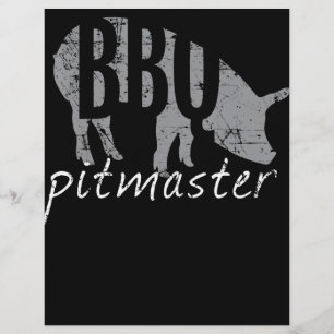 BBQ   GRILLEN Pitmaster Pig Grill Fans Day Flyer