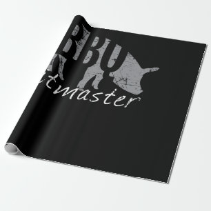 BBQ GRILLEN Pitmaster Pig Grill Fans Day Geschenkpapier