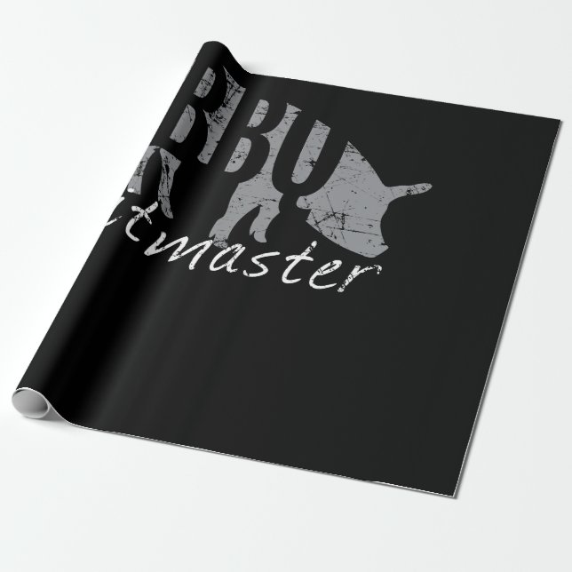 BBQ | GRILLEN Pitmaster Pig Grill Fans Day Geschenkpapier (Ungerollt)