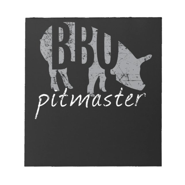 BBQ | GRILLEN Pitmaster Pig Grill Fans Day Notizblock (Vorderseite)