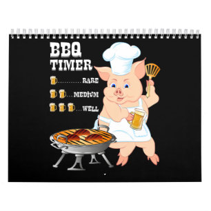 BBQ   GRILLEN Timer Pig Grill Barbecue Beer Lover  Kalender