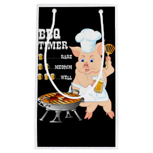 BBQ GRILLEN Timer Pig Grill Barbecue Beer Lover Kleine Geschenktüte